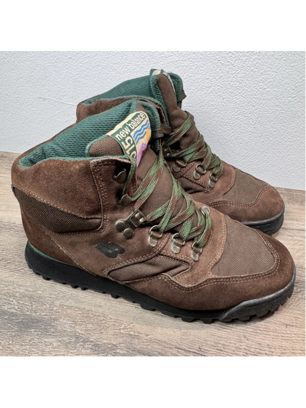 Vintage New Balance H515 Brown Suede Hiking Boots Trail Outdoor Women’s 8.5